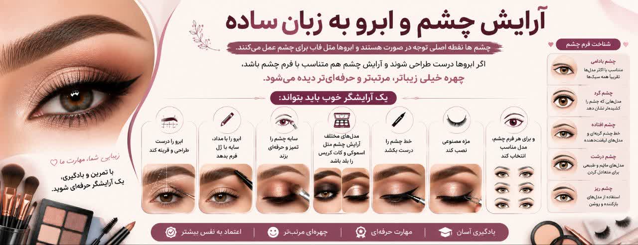آرایش چشم و ابرو به زبان ساده